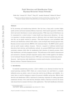 Fault Detection and Identification using Bayesian Recurrent Neural
  Networks