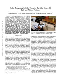 Online Replanning in Belief Space for Partially Observable Task and
  Motion Problems