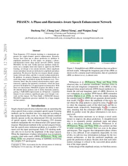 PHASEN: A Phase-and-Harmonics-Aware Speech Enhancement Network