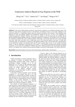 Expression Analysis Based on Face Regions in Read-world Conditions