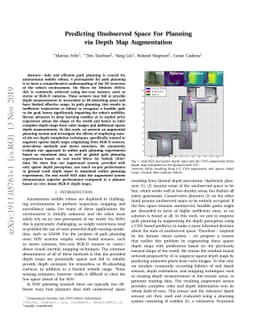 Predicting Unobserved Space For Planning via Depth Map Augmentation