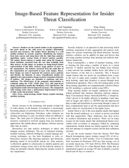 Image-Based Feature Representation for Insider Threat Classification