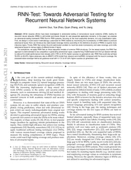 RNN-Test: Towards Adversarial Testing for Recurrent Neural Network
  Systems