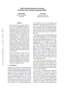 MML: Maximal Multiverse Learning for Robust Fine-Tuning of Language
  Models