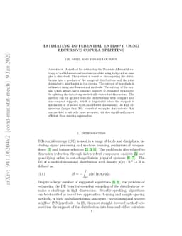 Estimating differential entropy using recursive copula splitting