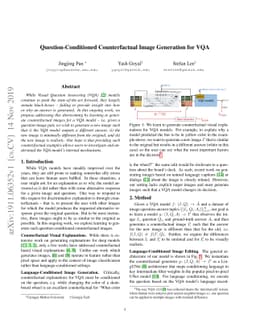 Question-Conditioned Counterfactual Image Generation for VQA