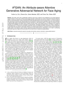 A3GAN: An Attribute-aware Attentive Generative Adversarial Network for
  Face Aging