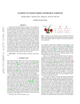 Learning To Characterize Adversarial Subspaces
