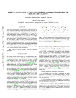AdvKnn: Adversarial Attacks On K-Nearest Neighbor Classifiers With
  Approximate Gradients