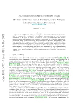 Bayesian nonparametric discontinuity design