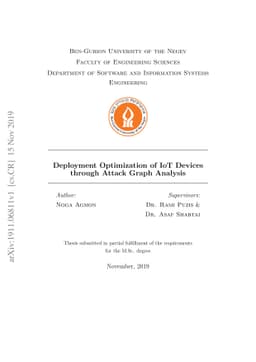 Thesis Deployment Optimization of IoT Devices through Attack Graph
  Analysis