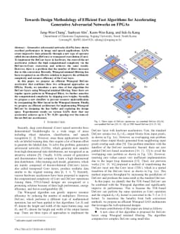 Towards Design Methodology of Efficient Fast Algorithms for Accelerating
  Generative Adversarial Networks on FPGAs