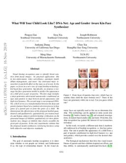 What Will Your Child Look Like? DNA-Net: Age and Gender Aware Kin Face
  Synthesizer
