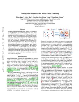 Prototypical Networks for Multi-Label Learning