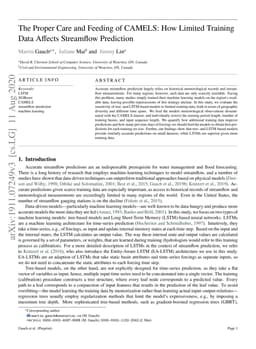 The Proper Care and Feeding of CAMELS: How Limited Training Data Affects
  Streamflow Prediction