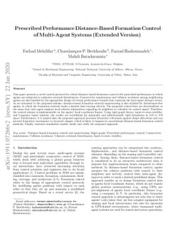 Prescribed Performance Distance-Based Formation Control of Multi-Agent
  Systems (Extended Version)