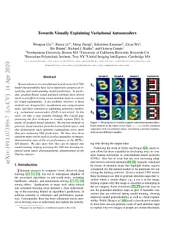 Towards Visually Explaining Variational Autoencoders