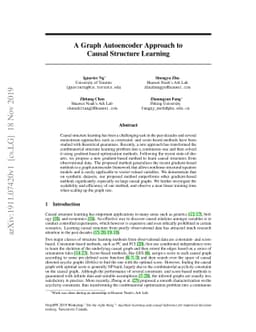 A Graph Autoencoder Approach to Causal Structure Learning