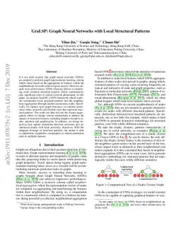 GraLSP: Graph Neural Networks with Local Structural Patterns