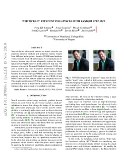 WITCHcraft: Efficient PGD attacks with random step size