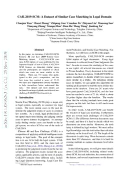 CAIL2019-SCM: A Dataset of Similar Case Matching in Legal Domain