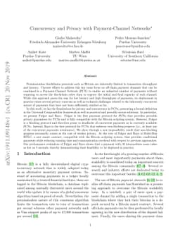 Concurrency and Privacy with Payment-Channel Networks