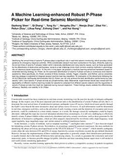 A Machine Learning-enhanced Robust P-Phase Picker for Real-time Seismic
  Monitoring
