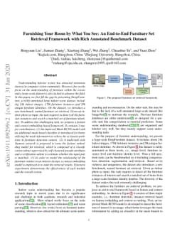 Furnishing Your Room by What You See: An End-to-End Furniture Set
  Retrieval Framework with Rich Annotated Benchmark Dataset
