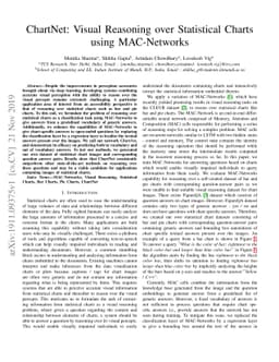 ChartNet: Visual Reasoning over Statistical Charts using MAC-Networks