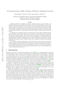 A Cryptoeconomic Traffic Analysis of Bitcoin's Lightning Network