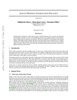 Agent Probing Interaction Policies
