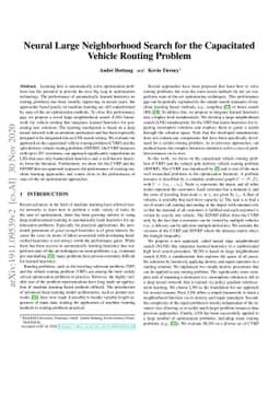Neural Large Neighborhood Search for the Capacitated Vehicle Routing
  Problem