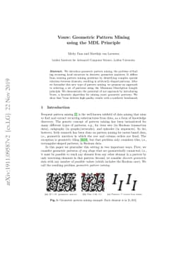 Vouw: Geometric Pattern Mining using the MDL Principle