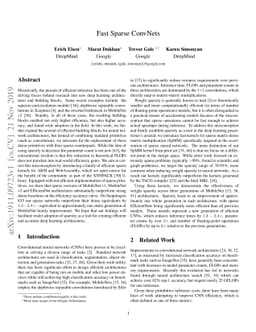 Fast Sparse ConvNets