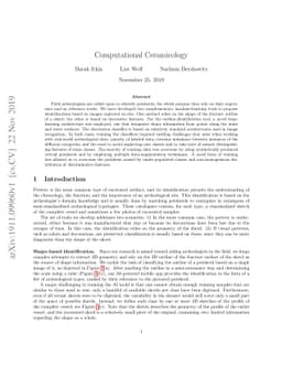 Computational Ceramicology