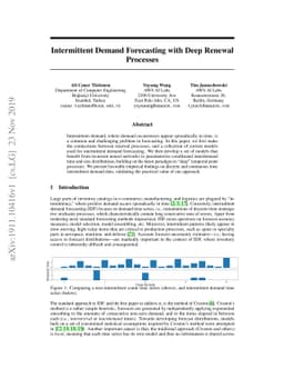 Intermittent Demand Forecasting with Deep Renewal Processes