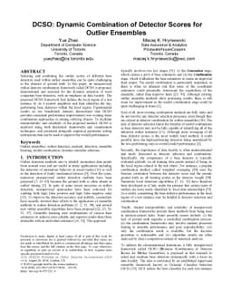 DCSO: Dynamic Combination of Detector Scores for Outlier Ensembles