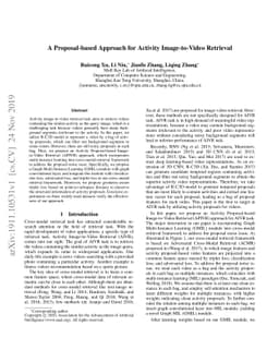 A Proposal-based Approach for Activity Image-to-Video Retrieval