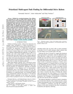 Prioritized Multi-agent Path Finding for Differential Drive Robots
