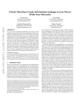 I Send, Therefore I Leak: Information Leakage in Low-Power Wide Area
  Networks