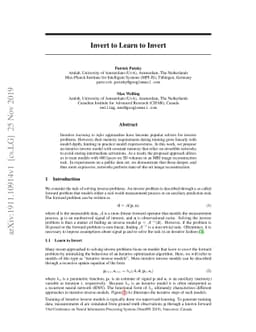 Invert to Learn to Invert