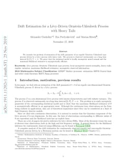 Drift Estimation for a Lévy-Driven Ornstein-Uhlenbeck Process with
  Heavy Tails