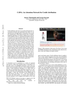 CAWA: An Attention-Network for Credit Attribution