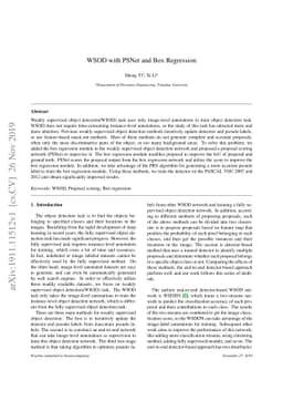 WSOD with PSNet and Box Regression