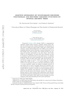 Adaptive Estimation of Multivariate Piecewise Polynomials and Bounded
  Variation Functions by Optimal Decision Trees