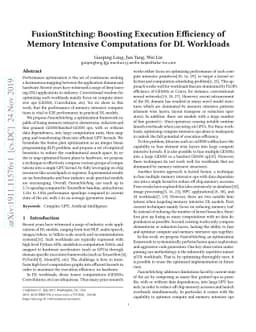 FusionStitching: Boosting Execution Efficiency of Memory Intensive
  Computations for DL Workloads