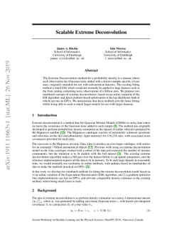 Scalable Extreme Deconvolution