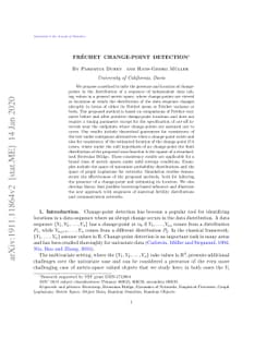Fréchet Change Point Detection
