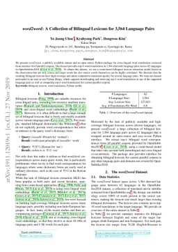 word2word: A Collection of Bilingual Lexicons for 3,564 Language Pairs