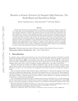 Shearlets as Feature Extractor for Semantic Edge Detection: The
  Model-Based and Data-Driven Realm